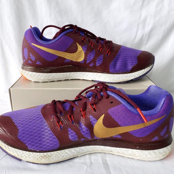 Nike Zoom Running Sneakers, Purple, Size 10.5 - Picture 9 of 11